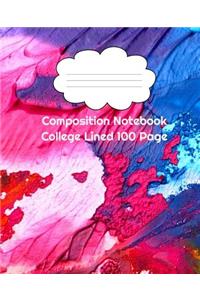 Composition Notebook College Lined 100 Page Abstract Design