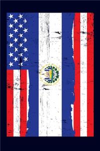 Salvadorian American Flag Notebook