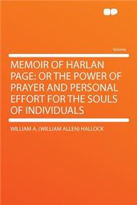 Memoir of Harlan Page