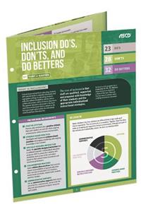 Inclusion Do's, Don'ts, and Do Betters (Quick Reference Guide 25-Pack)