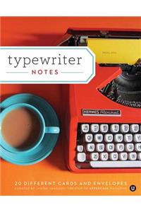 Typewriter Notes: 20 Different Cards &amp; Envelopes