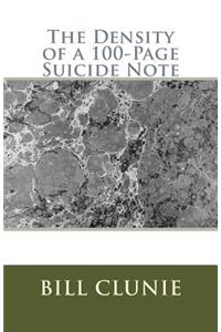 Density of a 100-Page Suicide Note