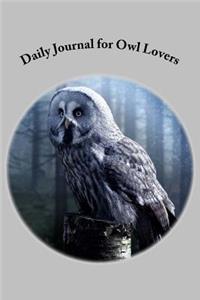 Daily Journal for Owl Lovers