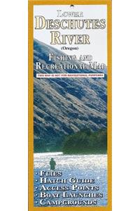 Lower Deschutes River Fishing and Recreation Map
