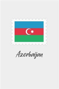 Azerbaijan flag minimalist notebook