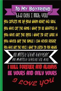To My Boyfriend the Day I Met You
