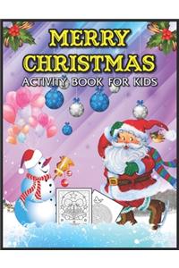 Merry Christmas Activity Book for Kids