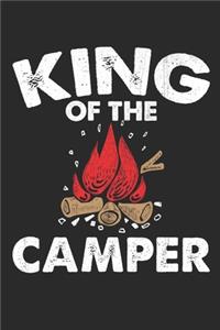 King of the camper: Funny camping Lined journal paperback notebook 100 page, gift journal/agenda/notebook to write, great gift, 6 x 9 Notebook