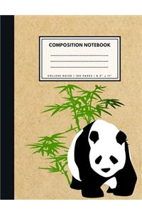 College Ruled Composition Notebook