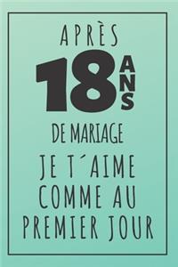 Noces De Turquoise, Carnet De Notes: Idée Cadeau Original Et Utile Pour Célébrer 18 Ans De Mariage, Pour Elle Ou Pour Lui