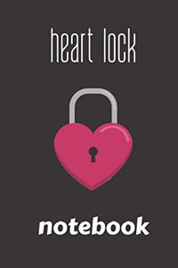 heart lock notebook