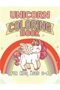 Unicorn Coloring Book for Kids Ages 2-4