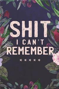 Shit I Can't Remember