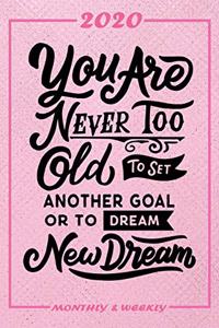 Set My 2020 Goals - Weekly and Monthly Planner