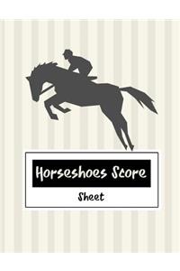 Horseshoes Score Sheet
