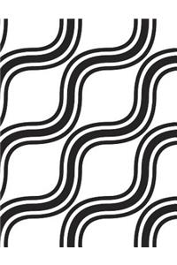 Diagonal Notebook Large Size 8.5 x 11 Ruled 150 Pages