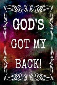 God's Got My Back: 100 Page Lined Journal - 6