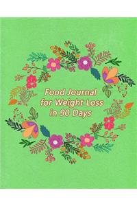 Food Journal for Weight Loss in 90 Days