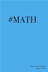 Graph Paper Notebook 1/4 inch squares