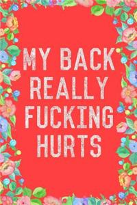 My Back Really Fucking Hurts Journal Notebook