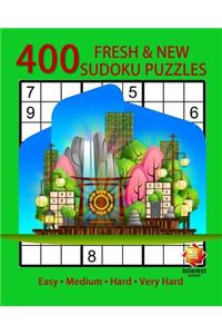 Sudoku: 400 Fresh & New Sudoku Puzzles (Easy, Medium, Hard, Very Hard)