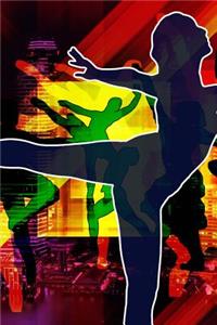 Cool Colorful Ballet Dancer Silhouettes Journal