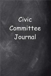 Civic Committee Journal Chalkboard Design: (Notebook, Diary, Blank Book)