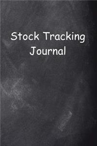 Stock Tracking Journal Chalkboard Design