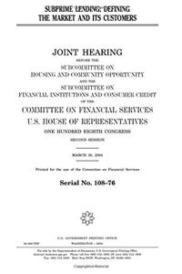Subprime Lending
