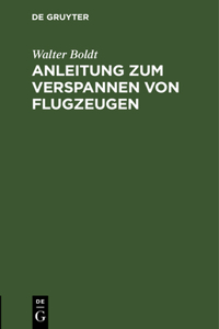 Anleitung Zum Verspannen Von Flugzeugen
