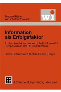 Information ALS Erfolgsfaktor