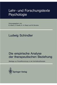 Die empirische Analyse der therapeutischen Beziehung