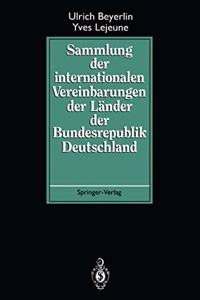 Sammlung der internationalen Vereinbarungen der Lander der Bundesrepublik Deutschland