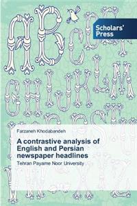 contrastive analysis of English and Persian newspaper headlines