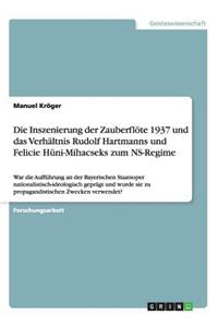 Inszenierung der Zauberflöte 1937 und das Verhältnis Rudolf Hartmanns und Felicie Hüni-Mihacseks zum NS-Regime