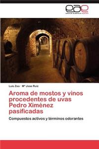 Aroma de mostos y vinos procedentes de uvas Pedro Ximénez pasificadas