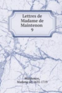 Lettres de Madame de Maintenon