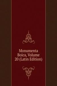 Monumenta Boica, Volume 20 (Latin Edition)