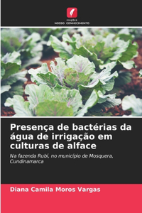 Presença de bactérias da água de irrigação em culturas de alface