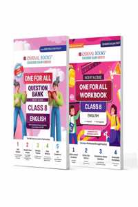 Oswaal One For All Question Bank + One For All Workbook (NCERT & CBSE) Class 8 English (Set of 2 Books) | Updated As Per NCF For Latest Exam