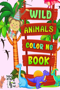 Wild Animals Coloring Book