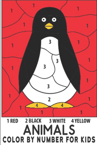 Animals Color By Number For Kids