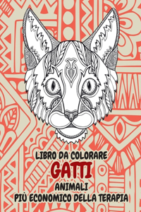 Libro da colorare - Più economico della terapia - Animali - Gatti