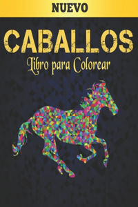 Libro para Colorear Caballos: Libro de colorear de caballos para aliviar el estrés 50 diseños de caballos de una cara para colorear regalo para adultos para amantes de los caball