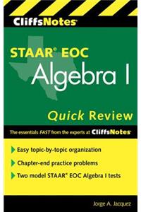 CliffsNotes STAAR EOC Algebra I Quick Review