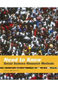 Need to Know: Social Science Research Methods