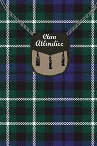 Clan Allardice Tartan Journal/Notebook