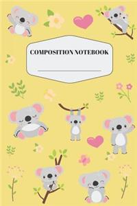 Koala Composition Notebook