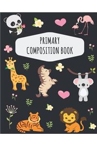 Jungle Animals Primary Composition Book