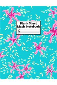 Blank Sheet Music Notebook